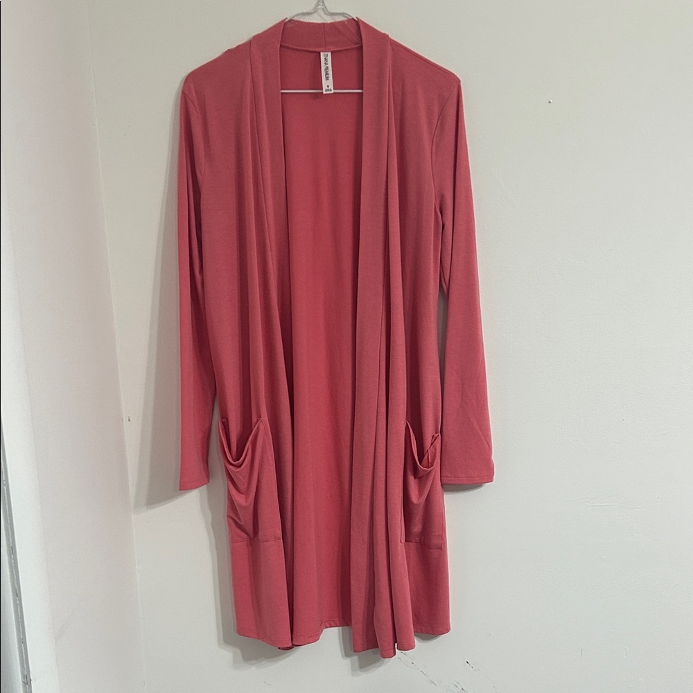 Zenana Outfitters Pink Cardigan